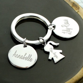Personalized “My Family” Small Keychain