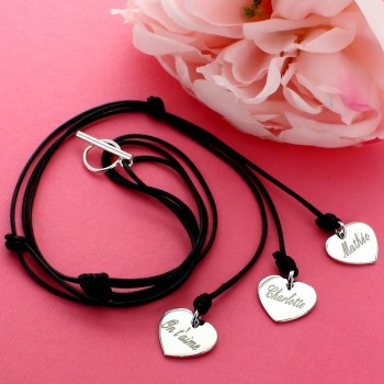 Long Necklace with Engravable Charms