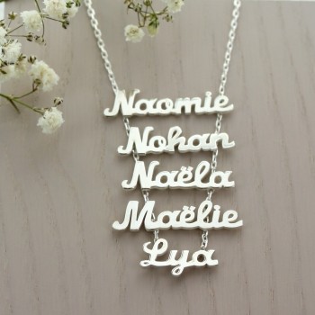 Multiple Nameplates Necklace