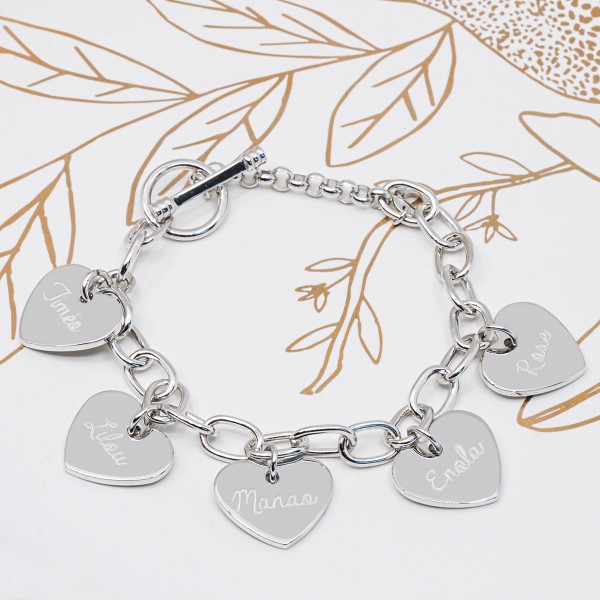 "The Loves of My Life" Engraved Bracelet