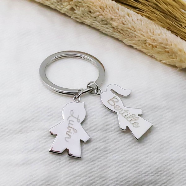 Personalized “My Family” Large Keychain