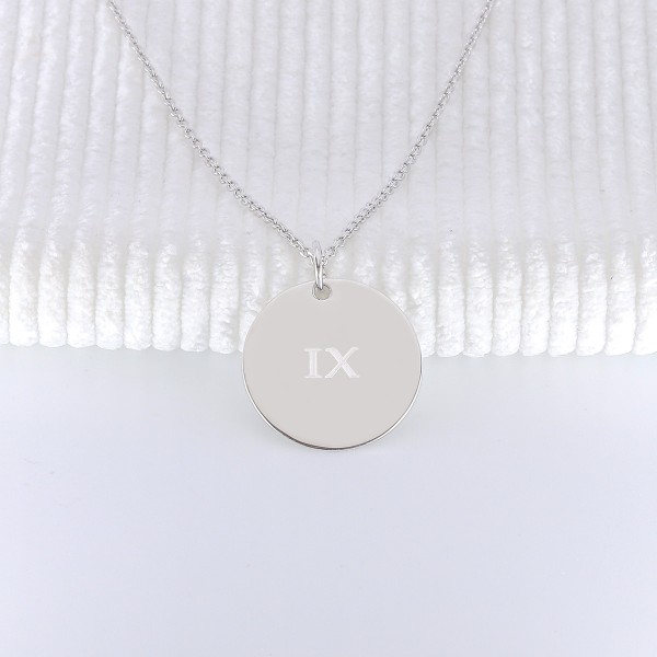 NECKLACE ABC CIRCLE - Personalised with letter – esquivel.jewellery