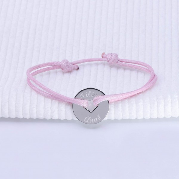 Cord Bracelet with Small Heart Token